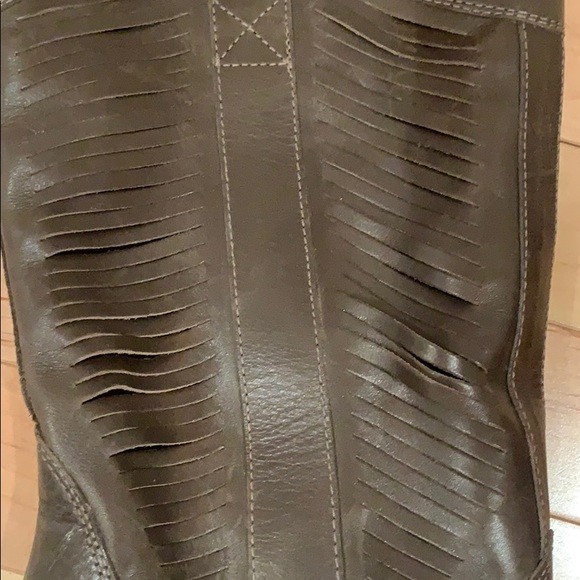 Diesel grey leather boots - Picture 3 of 4